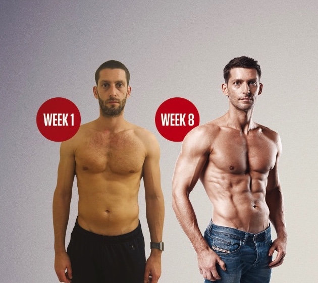Lose weight get lean before after body transformation Joe Warner New Body Plan