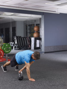 Kettlebell plank drag form guide