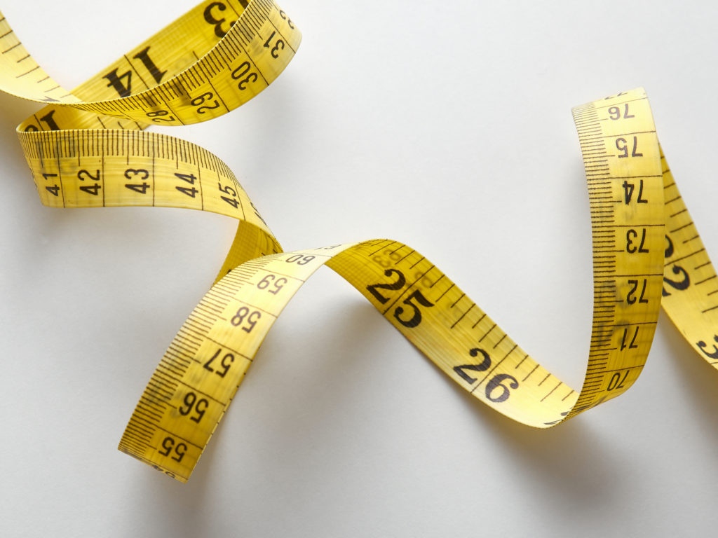 tape measure weight fat loss stomach