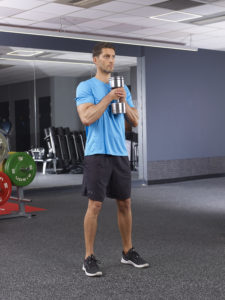 Dumbbell goblet squat form guide