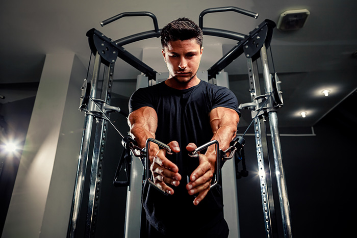 Build a broader and stronger chest with the cable crossover