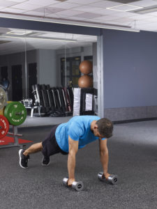Dumbbell press-up form guide