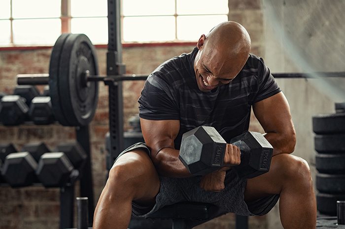 Dumbbell moves to build big biceps at home