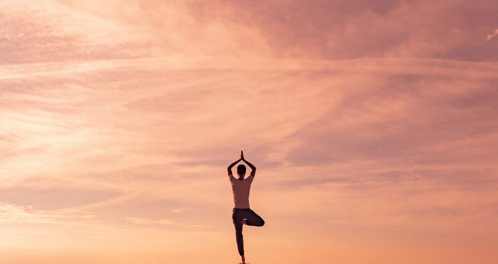 Man yoga breathwork resilience stress anxiety calm meditation